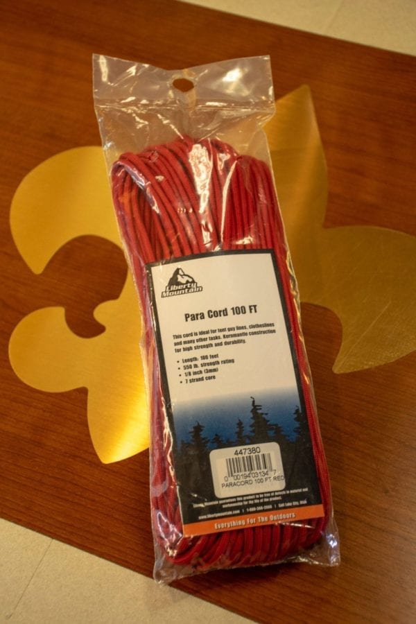 Paracord 100 ft - Red - Image 2