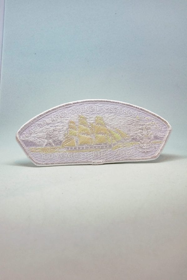Capitol Area Council Sea Scouts Council Strip Patch (White or "Ghost" version) -- THIS ITEM IS NO LONGER AVAILABLE