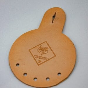 Leather Cub Scout Totem -- ITEM HAS BEEN DISCONTINUED