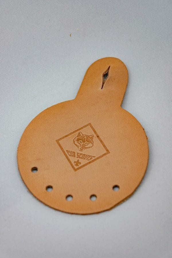 Leather Cub Scout Totem -- ITEM HAS BEEN DISCONTINUED