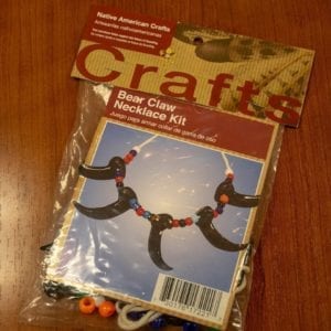 Bear Claw necklace kit -- THIS ITEM IS NO LONGER AVAILABLE
