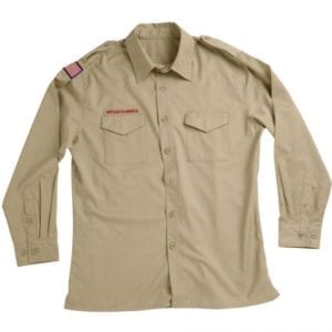 Scouts BSA/Cub Scouts Adult Polyester Wool Long Sleeve Dress Uniform Shirt--THIS ITEM IS NO LONGER AVAILABLE