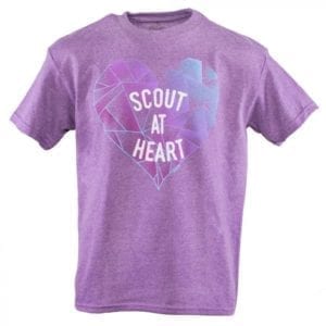 Cub Scout "Scout at Heart" Girl's T-Shirt -- THIS ITEM IS NO LONGER AVAILABLE