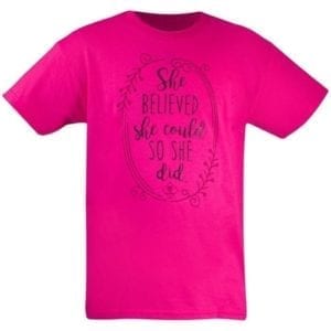 Cub Scout "She Believed She Could, So She Did" Girl's T-Shirt -- THIS ITEM IS NO LONGER AVAILABLE