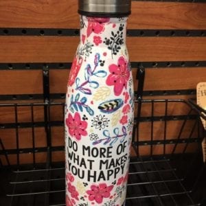 "Do More of What Makes You Happy" Water Bottle -- THIS ITEM IS NO LONGER AVAILABLE