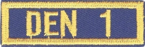 Cub Scout Den Numeral 1