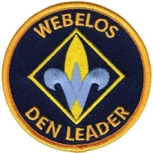 Webelos Den Leader Patch -- THIS ITEM IS NO LONGER AVAILABLE