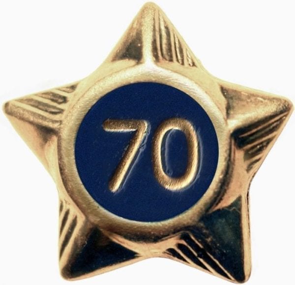 Service Stars, 70 years