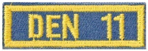 Cub Scout Den Numeral 11