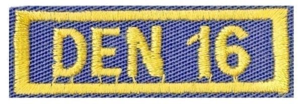 Cub Scout Den Numeral 16