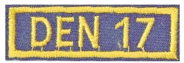 Cub Scout Den Numeral 17