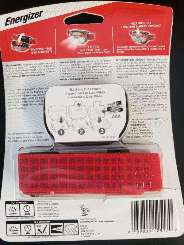 Energizer 300 Lumen LED Headlamp - Image 2