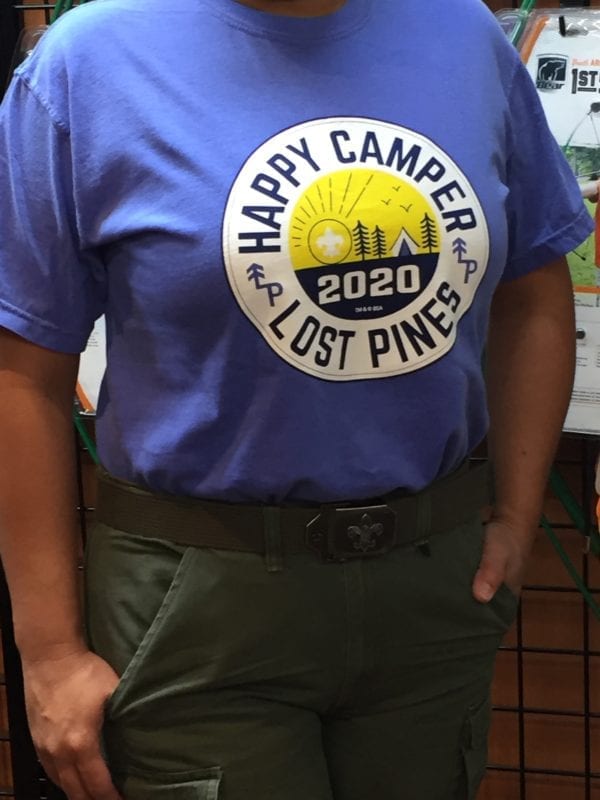 Lost Pines 2020 Camp T-shirt -- THIS ITEM IS CURRENTLY UNAVAILABLE - Image 2