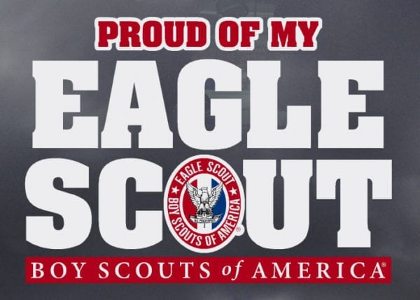 Proud of My Eagle Scout Window Decal