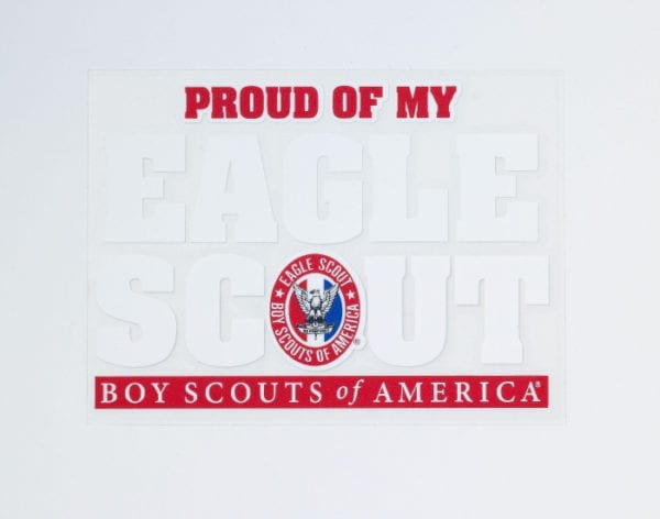 Proud of My Eagle Scout Window Decal - Image 2