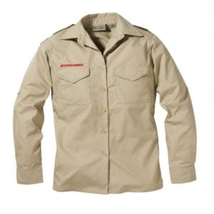 Scouts BSA Ladies' Long Sleeve Poplin Uniform Shirt--THIS ITEM IS NO LONGER AVAILABLE