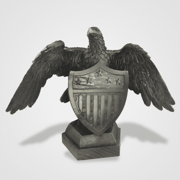 Statue Eagle with Shield 10.5"