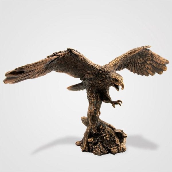 Statue Eagle Landing 9"