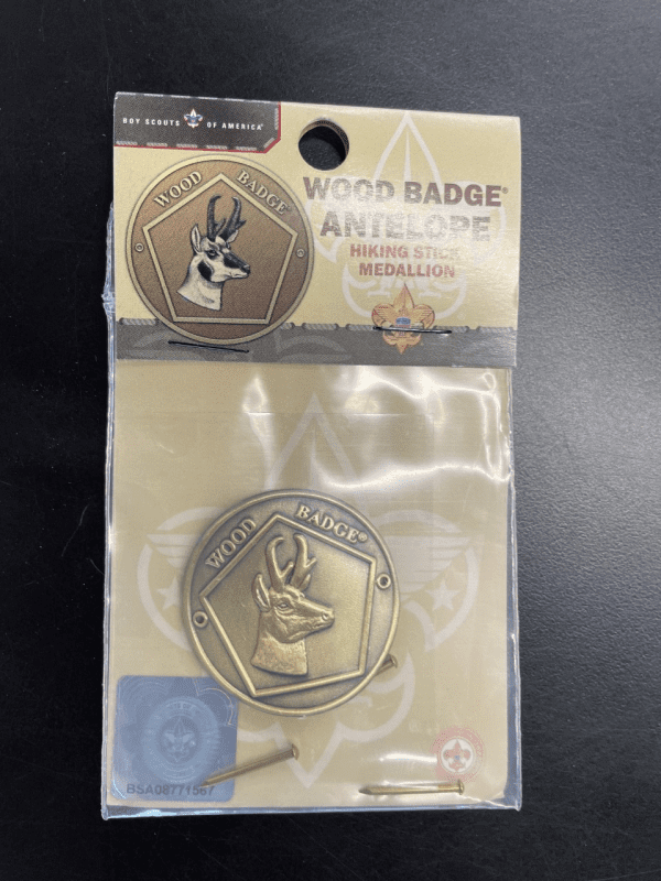 Wood Badge Antelope Hiking Staff Shield