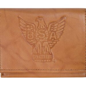 Eagle Scout Leather Wallet, Tan - THIS ITEM HAS BEEN DISCONTINUED
