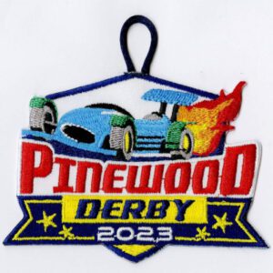 Pinewood Derby 2023 patch - THIS ITEM IS NO LONGER AVAILABLE
