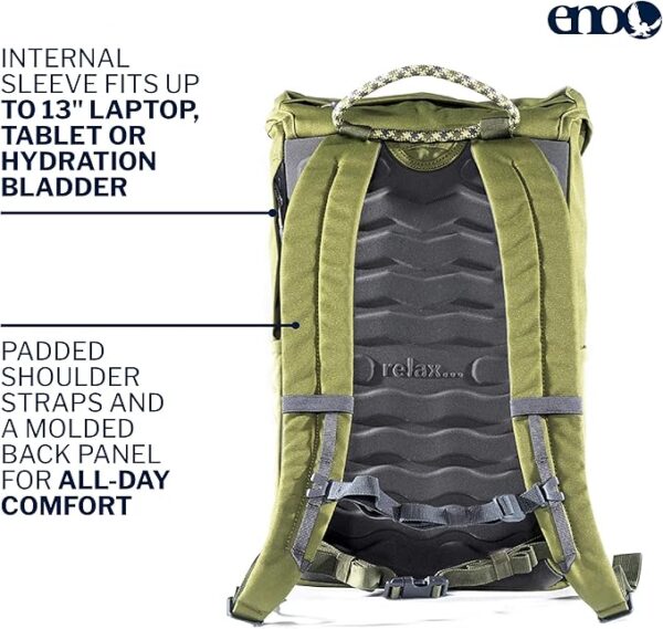 ENO Roan Classic Backpack, Moss - Image 3