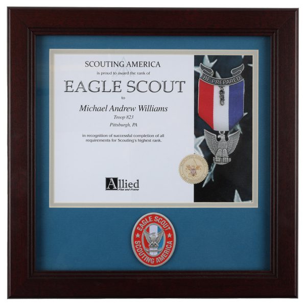 Eagle Scout Certificate Frame - 12" x 12"- *Please note: this item is for pick up in store only