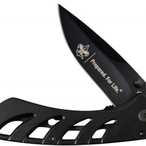 TecX Exo-Lock Knife Boy Scouts Black Stainless Steel