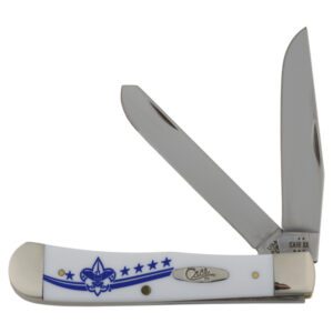 Scouting America Case Trapper Pocket Knife, 3.25''Blade-White Handle