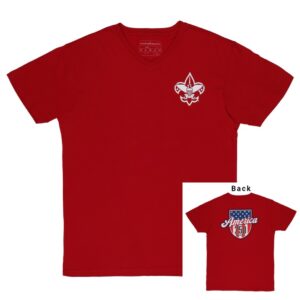 America 250 Vneck TEE Red
