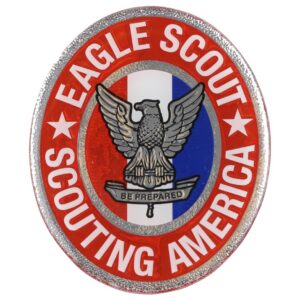Eagle Scout Domed Oval Sticker