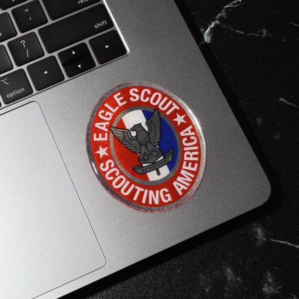 Eagle Scout Domed Oval Sticker - BSA CAC Scout Shop