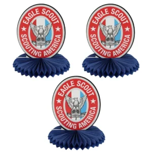 3 Pack Eagle Scout Honeycomb Centerpiece - 3 Pack