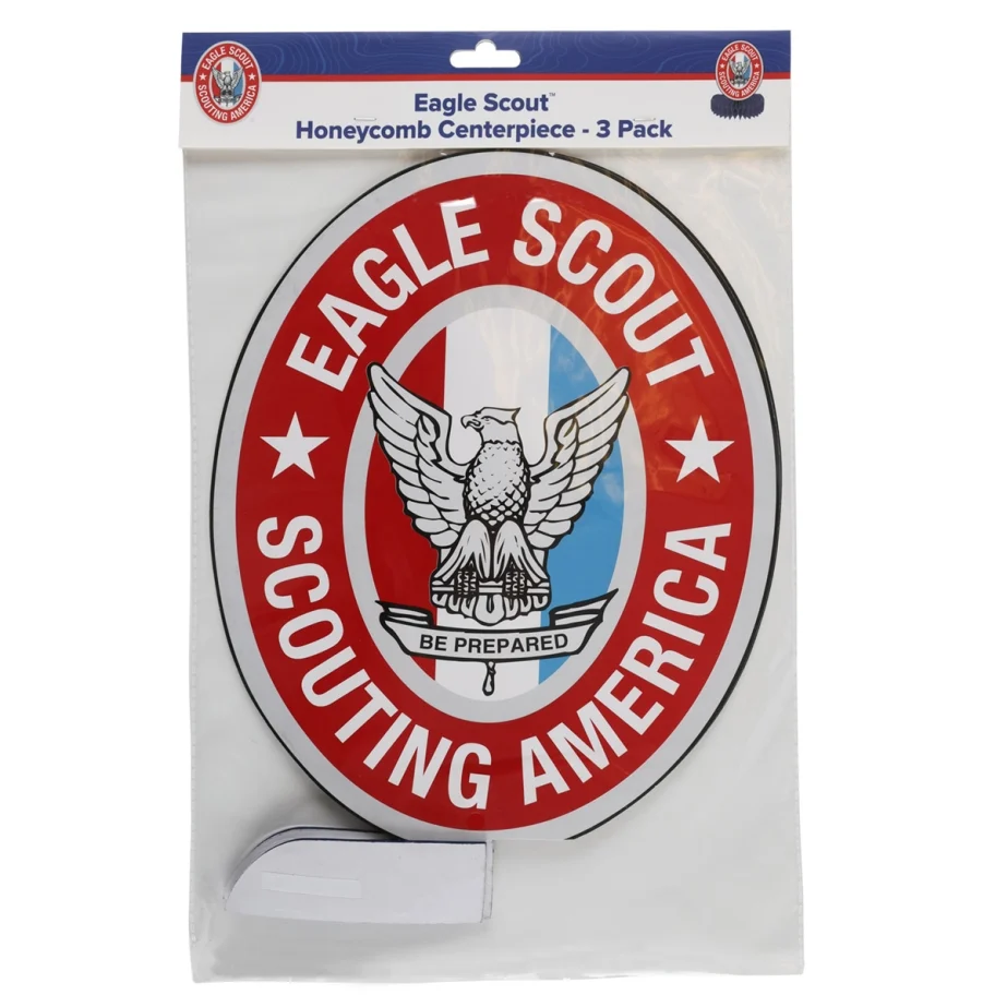 3 Pack Eagle Scout Honeycomb Centerpiece - 3 Pack - Image 3