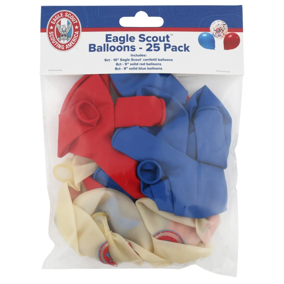 Eagle Scout Confetti Balloons, 25pk