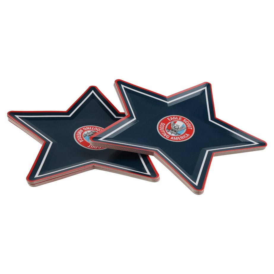 Eagle Scout Star Dessert Plates 9-Inch