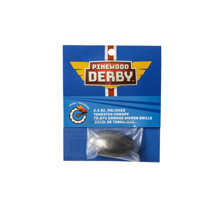 Pinewood Derby Tungsten Canopy Weight Kit