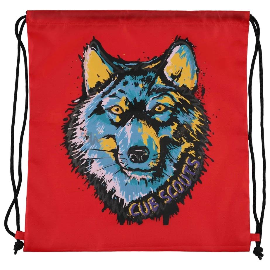 Cub Scout Wolf Rank Drawstring Bag